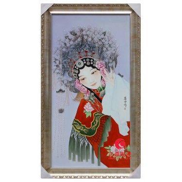 戏曲人物瓷板画定做 鸟兽壁画定做 壁画厂家订制
