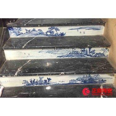 楼梯陶瓷装饰瓷板画订制  大型墙壁壁画 大型墙壁瓷画厂家订制