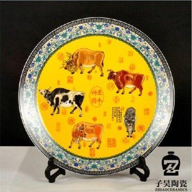 订做陶瓷纪念盘 陶瓷摆盘定做 陶瓷摆盘厂家
