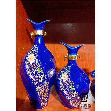 瓷器酒瓶价格 景德镇手绘酒瓶定做 定制白酒瓶