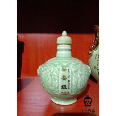 艺术酒瓶定做 景德镇手绘酒瓶定做 贴花陶瓷酒瓶定做