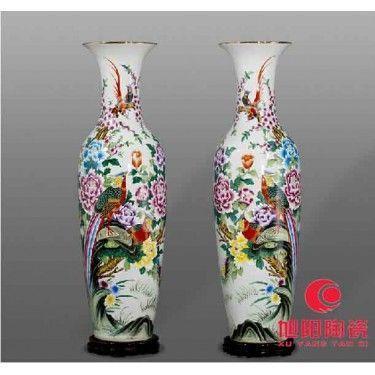 景德镇陶瓷花瓶 礼品陶瓷大花瓶 庆典陶瓷花瓶