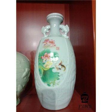 彩色陶瓷酒瓶 彩色陶瓷酒瓶批发 景德镇陶瓷酒瓶厂家