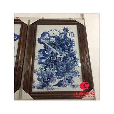 陶瓷门神瓷板画定做 观音佛像瓷画 景点瓷板画