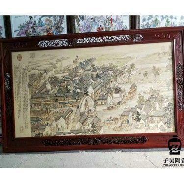 订制壁画 正方形陶瓷壁画订制 手绘陶瓷壁画定做