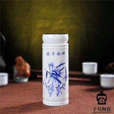 促销广告杯 景德镇陶瓷保温杯定制加字 促销礼品保温杯