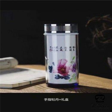 批发景德镇陶瓷保温杯 高档礼品杯 商务养生杯