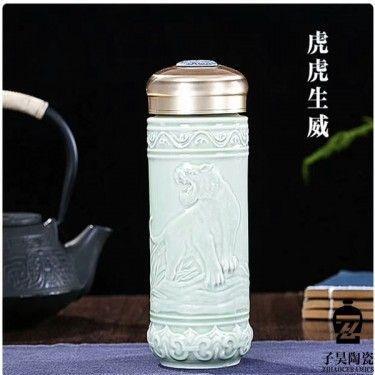 定做陶瓷茶杯  景德镇陶瓷礼品 厂家直销可定制杯子