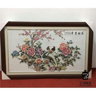 艺术瓷板画定做 创意瓷板画定做 艺术圆形瓷片定做