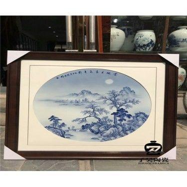 定制陶瓷壁画 个性瓷板画定做 青花瓷板画厂家
