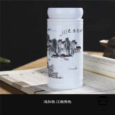 水晶陶瓷保温杯  景德镇陶瓷礼品 批发景德镇陶瓷保温杯
