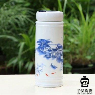 礼品保温杯定做价格 陶瓷保温杯厂家直销 厂家批发景德镇保温杯