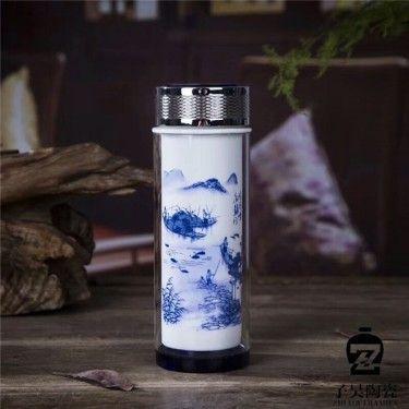 开业礼品陶瓷保温杯 培训纪念品保温杯 来图制作陶瓷保温杯