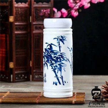 商务办公陶瓷保温杯 可定制公司logo杯子 陶瓷保温茶杯