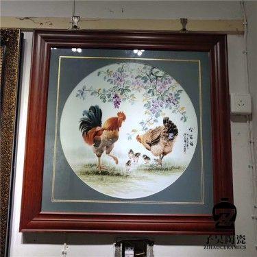 定做壁画 青花瓷板画厂家 定制瓷板画