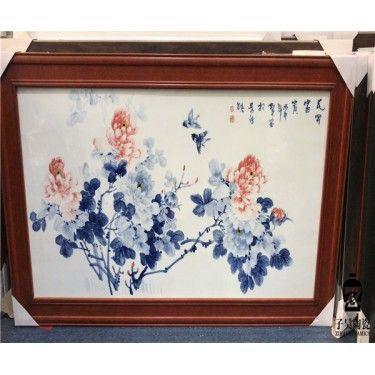瓷板画厂家 定做瓷板画 山水瓷板画定做