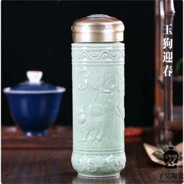 定做陶瓷保温杯 厂家直销可定制杯子 商务办公陶瓷保温杯