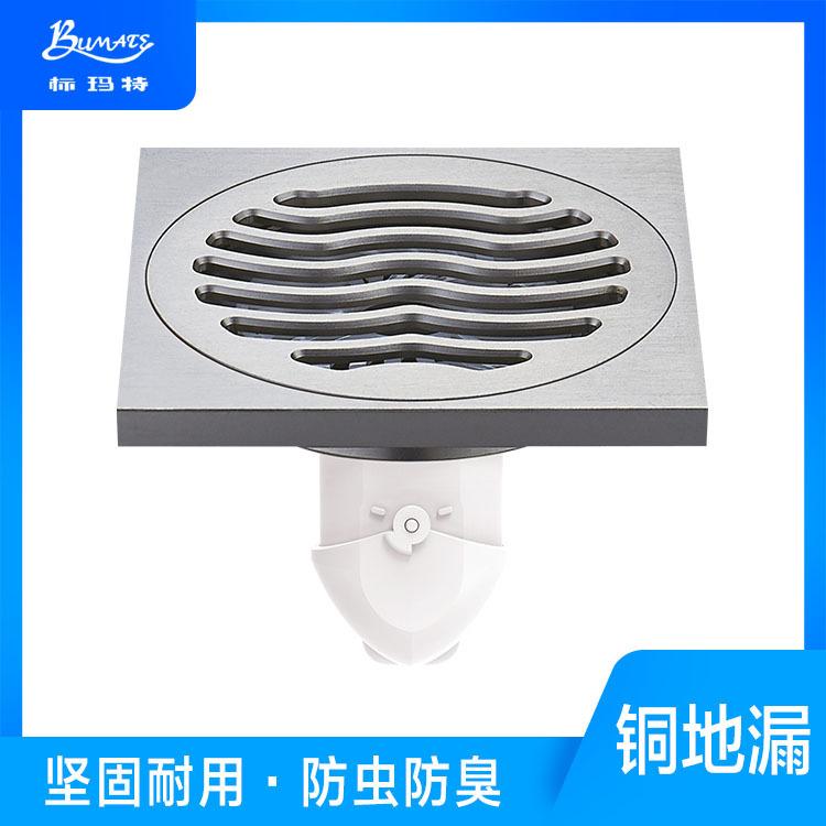淋浴房全铜地漏批发 深圳全铜地漏 标玛特长格栅线性地漏