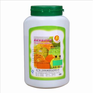 天福源食品添加剂 批发食用着色剂果绿 500克/瓶 果绿色素