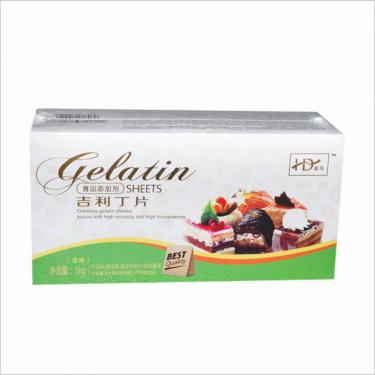 豪东吉利丁片明胶片食品添加剂用于烘焙慕斯蛋糕原材料批发