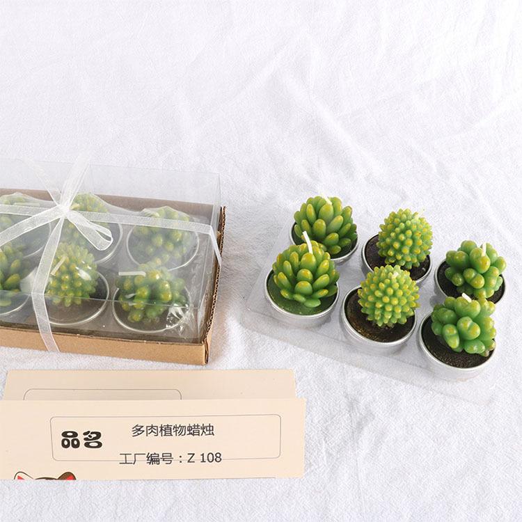 多肉植物蜡烛生产厂家 圣坤蜡艺 平顶山蜡烛