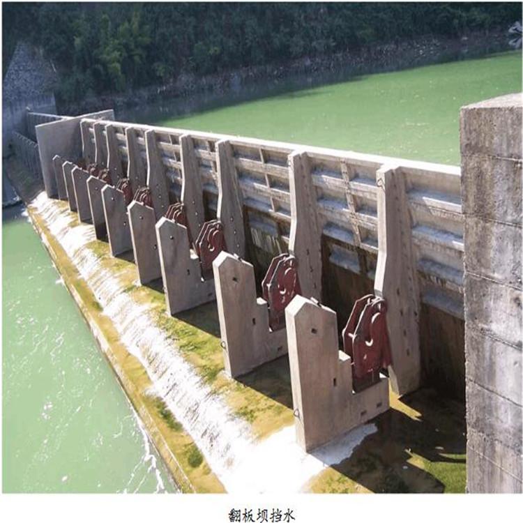 新乡水电站翻板闸门 景观钢坝液压坝 工厂供应【瑞鑫水工】