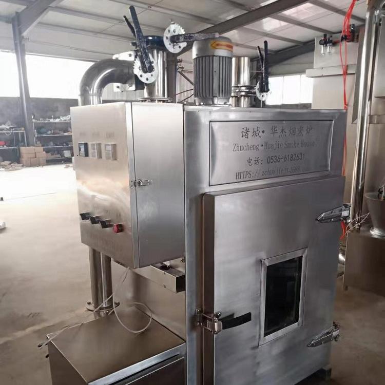 诸城华杰烟熏炉厂家  手动烟熏炉制造商  半自动烟熏炉价格  河北熏鸡炉报价