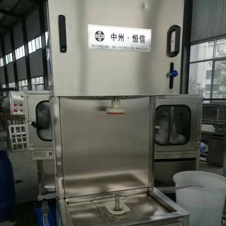 大桶高压洗桶机 纯净水桶高压内冲洗设备 水桶青苔水垢清洗设备 水桶高压冲洗机