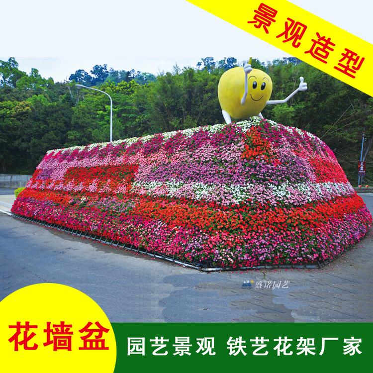 景观园艺花墙/立体景观植物墙16孔64孔塑料/园艺花盆厂家/盛诺园艺/花盆式花墙板/立体花架生产厂家直销批发