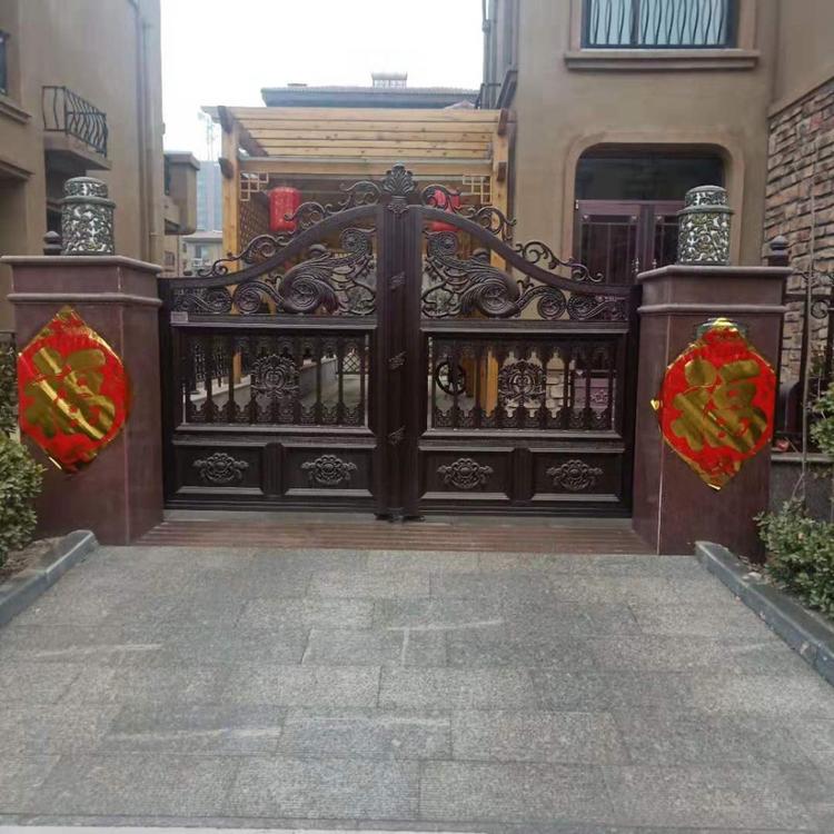 山东泰山铝艺仿铜大门价格