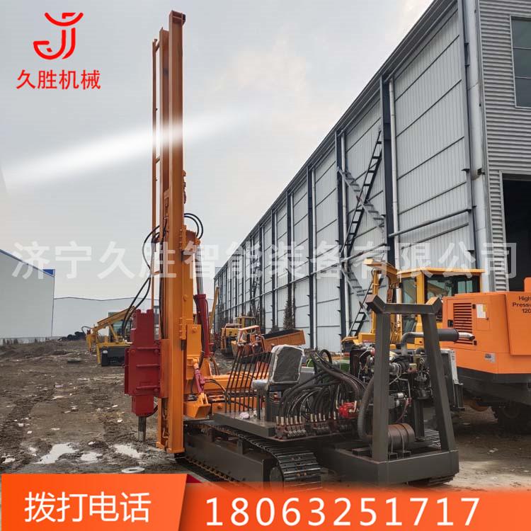 光伏电站打桩机 青海高原冻土钢管桩打桩机 工程履带式螺旋打桩机