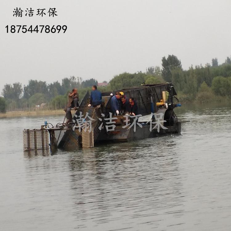 水库垃圾清理船_割草船_湖面保洁船厂家