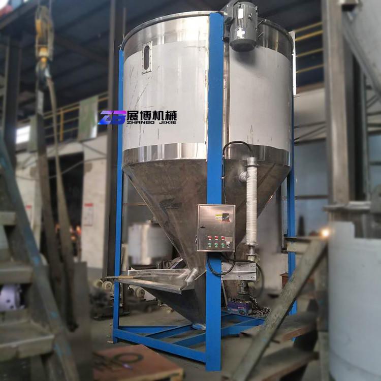 现货大型立式搅拌机5吨塑料片料混合机改性塑料粒子烘干拌料机厂家
