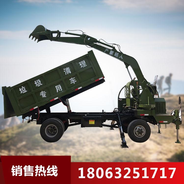 四不像挖掘机 拉沙拉土车载式挖掘机 白事专用四不像挖吊一体机四驱四不像随车挖