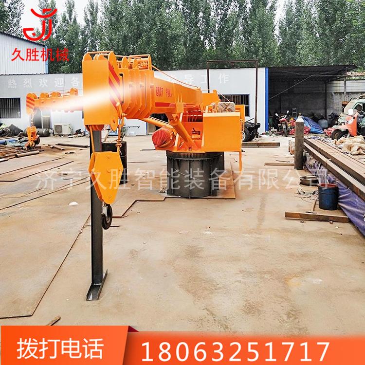 码头港口用固定式起重机 定做船用起重机 小型船吊
