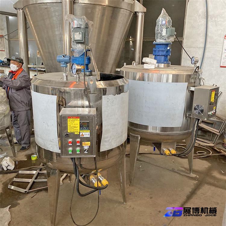 甜面酱刮壁搅拌锅不锈钢真空反应釜变频调速液体搅拌机现货供应
