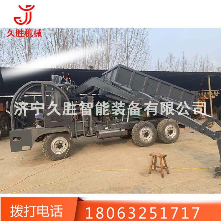 供应农用6驱四不像随车挖 5吨8吨建筑工地轮式随车挖 拉土自制6驱随车挖价格