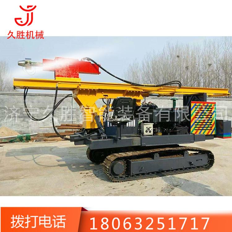 光伏打桩机厂家 青海共和光伏打桩机 多功能履带钢管压桩钻机价格
