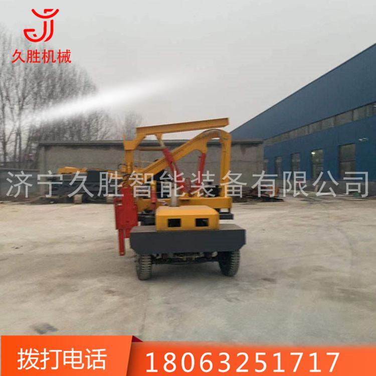 小四轮护栏打桩机 高速公路护栏拔桩机 混凝土路面钻孔机厂家