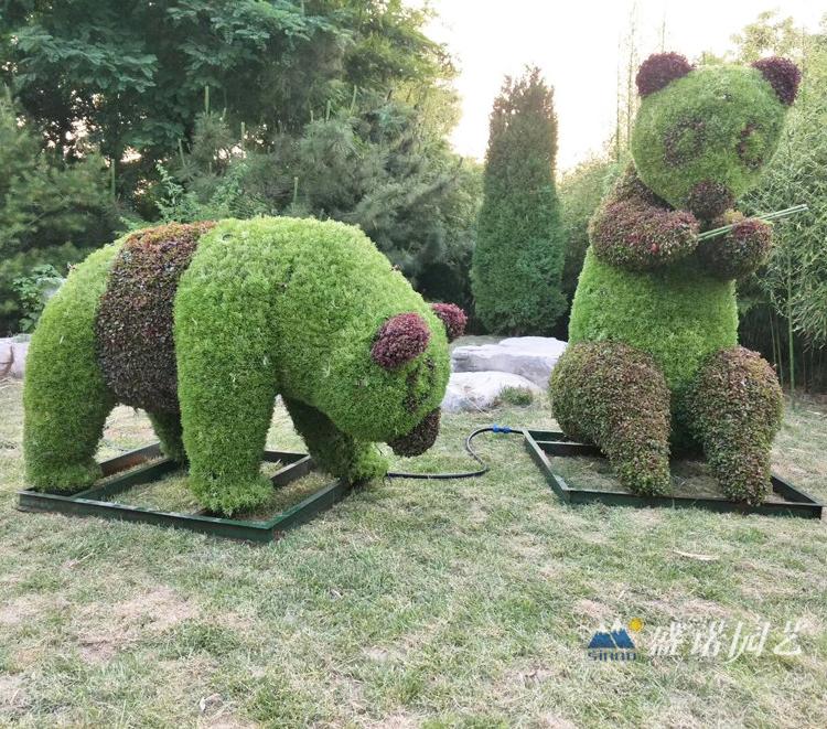 五色草绿雕造型设计制作安装 动物绿雕 仿真动物绿雕造型 景观园艺厂家制作