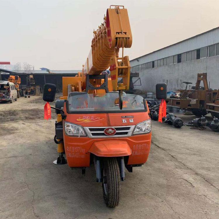 360°旋转三轮吊车 经济型自制三轮吊机 三轮改装吊树小吊车