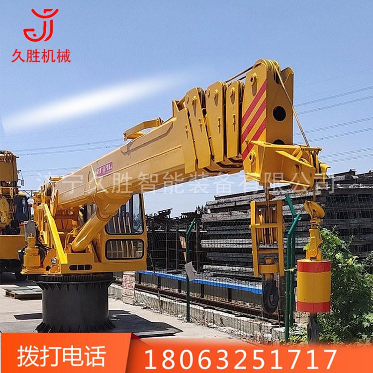 厂家供应24吨船吊起重机 小型码头移动式悬臂吊机 海上码头海产品货物移动机械小型固定船吊
