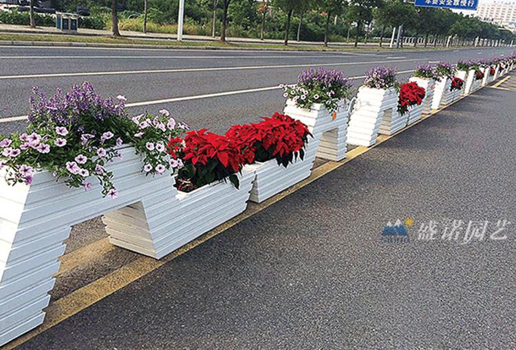 高跟鞋pvc花箱 道路花箱 pvc花箱护栏 户外景观花箱 铝合金花箱厂家