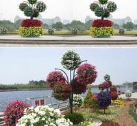 花树 景观花树 立体花树 铁艺花树 花球花树 大型仿真花树 铁艺花架生产厂家