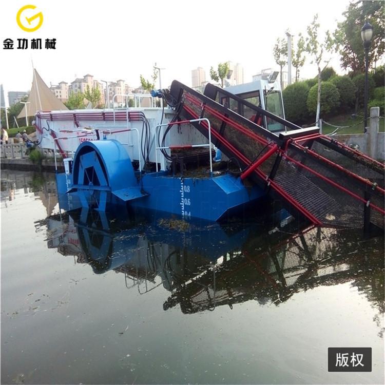 湖面保洁船  水葫芦垃圾打捞船  山东割草船价格