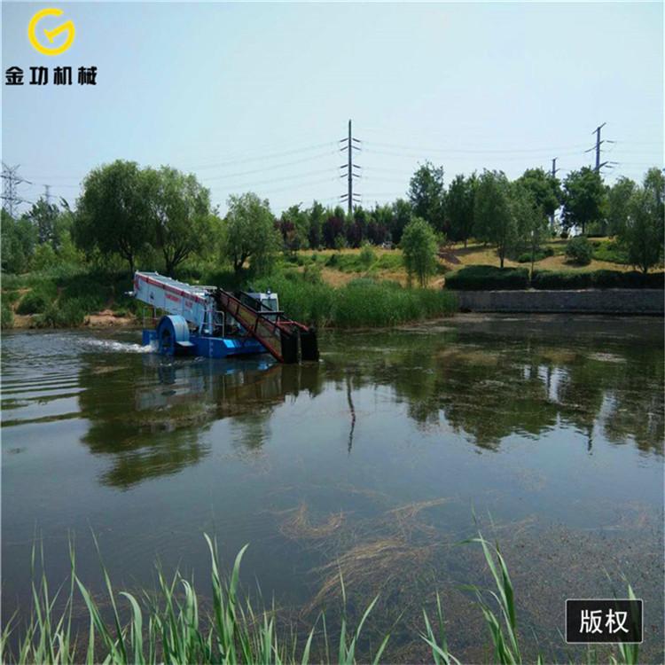 割草船水葫芦打捞船 水草收割清理割草船舶 全自动割草船生产厂家