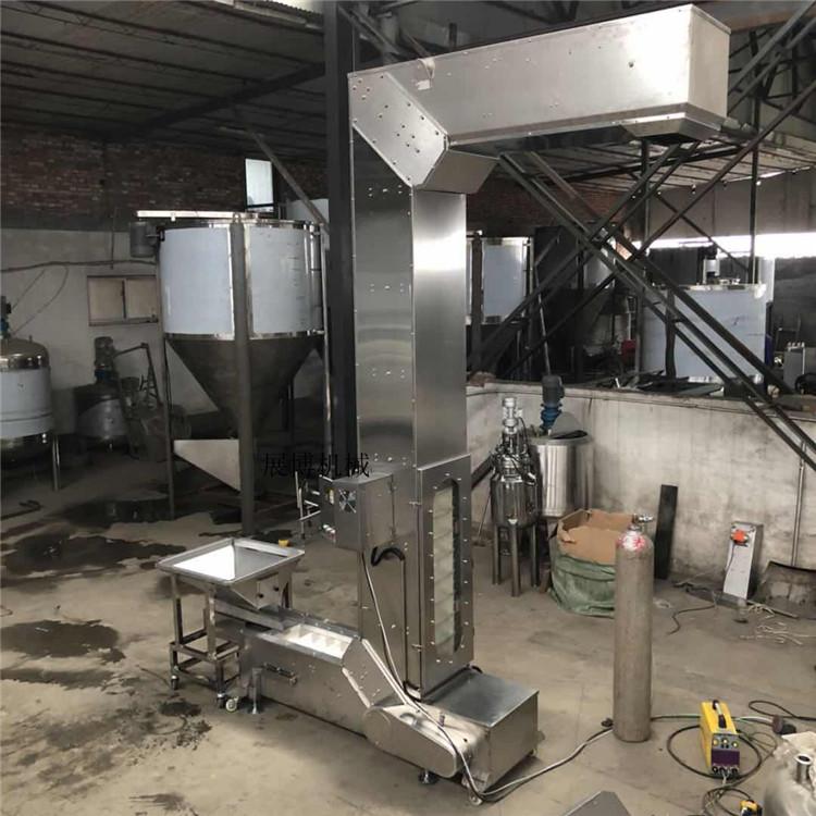 厂家供应定制膨化食品Z型斗式提升机不锈钢垂直上料机振动提升机