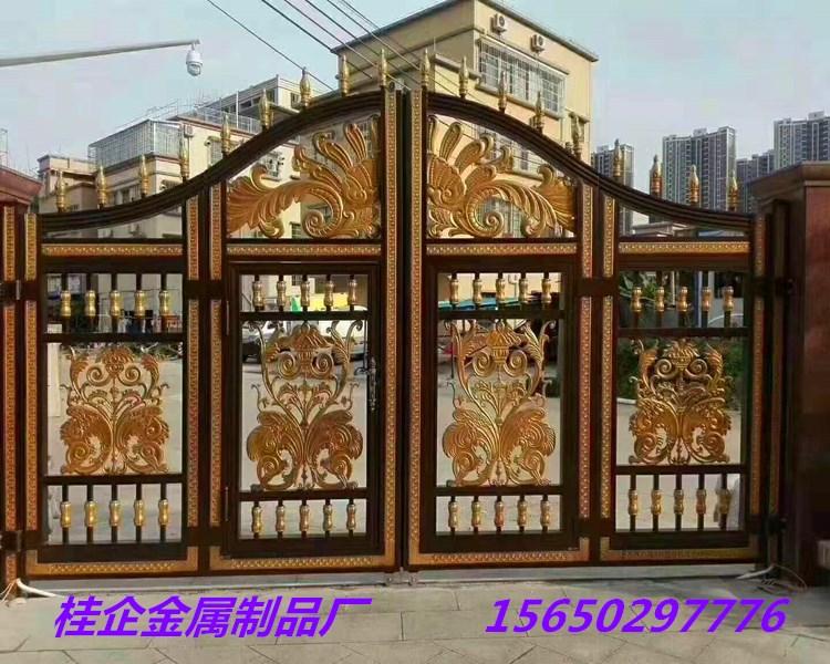 定制铝合金大门护栏铁艺大门护栏庭院别墅高档门围墙