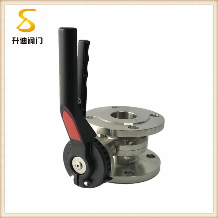 升迪鸭嘴式卫生级法兰蝶阀 水处理不锈钢法兰蝶阀