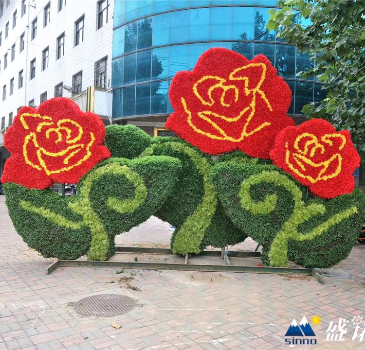 仿真绿雕 节日绿雕 承接节日绿雕造型 可按需定制 来图制作